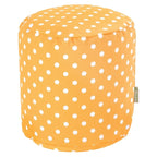 Pouf ottomano Ikat a pois per interni/esterni 16 L x 16 P x 17 A