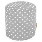Pouf ottomano Ikat a pois per interni/esterni 16 L x 16 P x 17 A