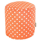 Pouf ottomano Ikat a pois per interni/esterni 16 L x 16 P x 17 A