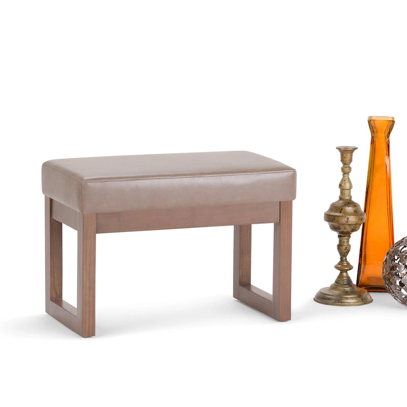 Panca ottomana rettangolare contemporanea larga 66 cm