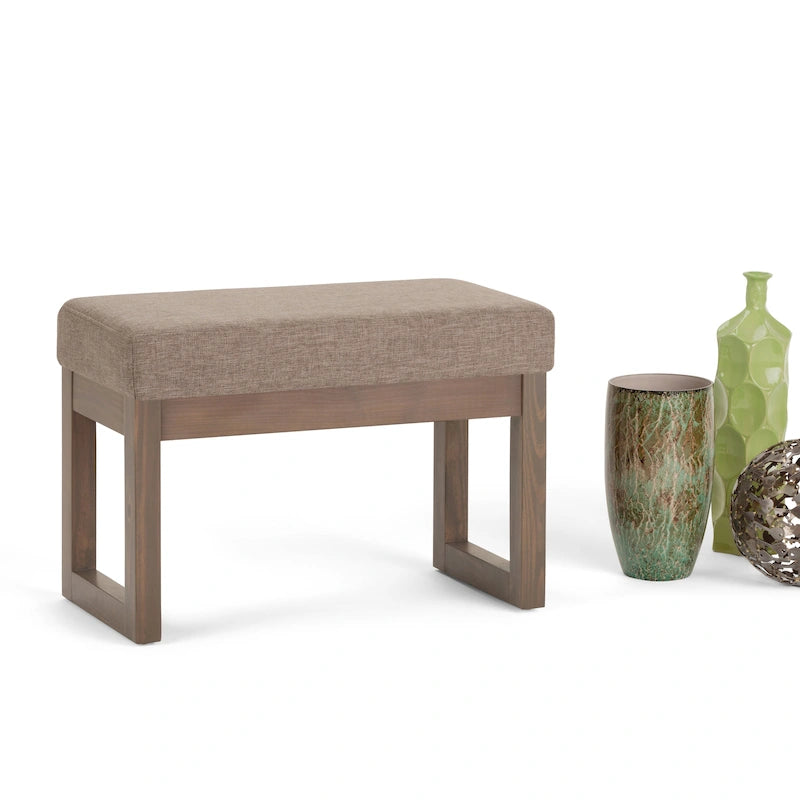 Panca ottomana rettangolare contemporanea larga 66 cm