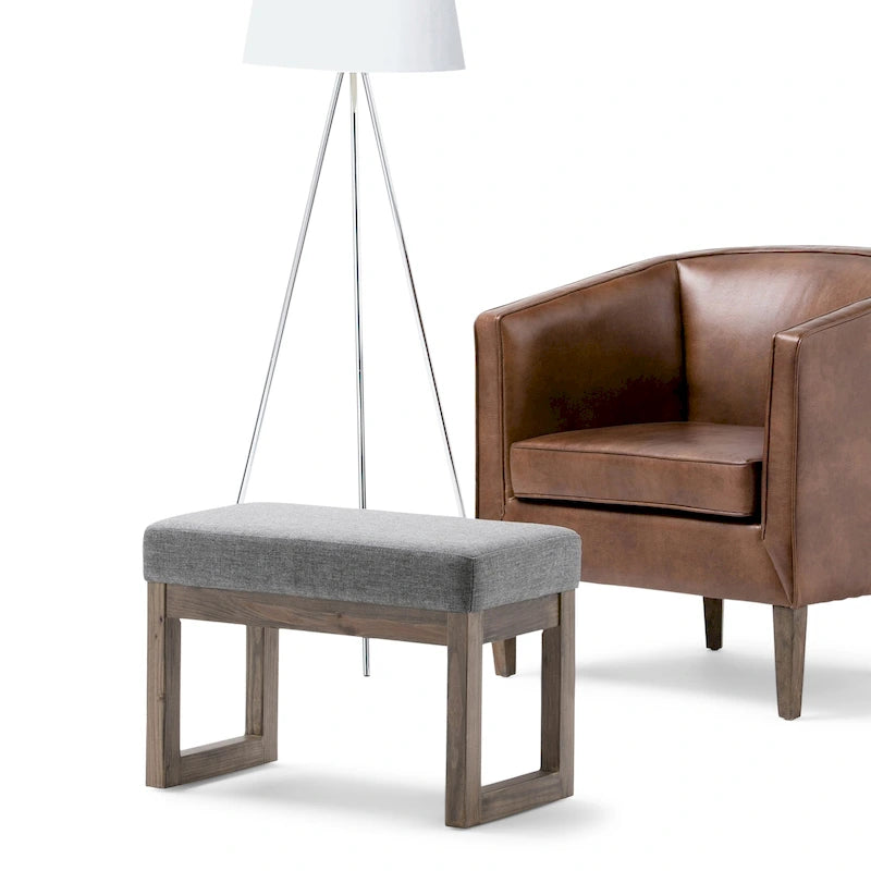 Panca ottomana rettangolare contemporanea larga 66 cm