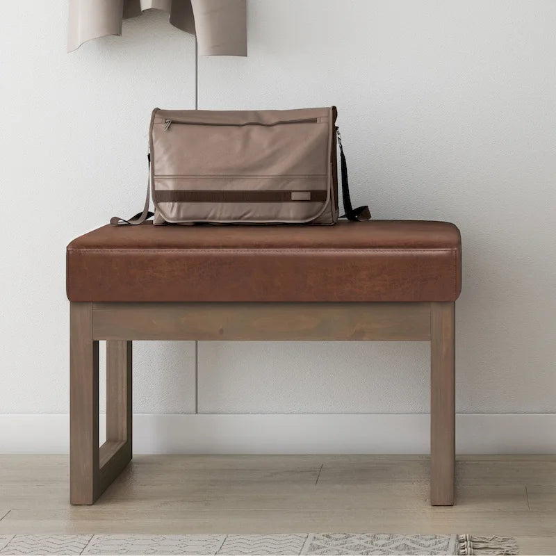 Panca ottomana rettangolare contemporanea larga 66 cm