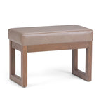 Panca ottomana rettangolare contemporanea larga 66 cm
