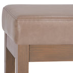 Panca ottomana rettangolare contemporanea larga 66 cm