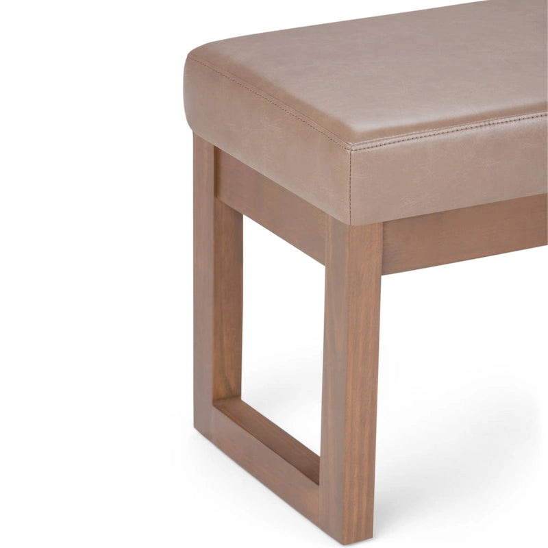 Panca ottomana rettangolare contemporanea larga 66 cm