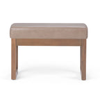 Panca ottomana rettangolare contemporanea larga 66 cm