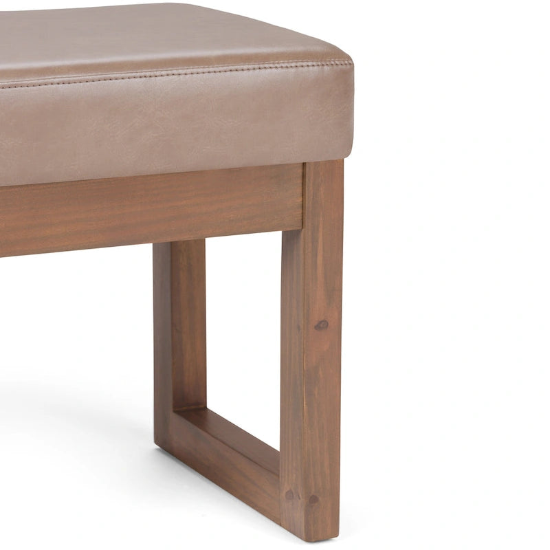 Panca ottomana rettangolare contemporanea larga 66 cm