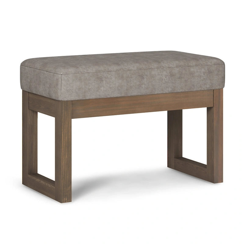 Panca ottomana rettangolare contemporanea larga 66 cm