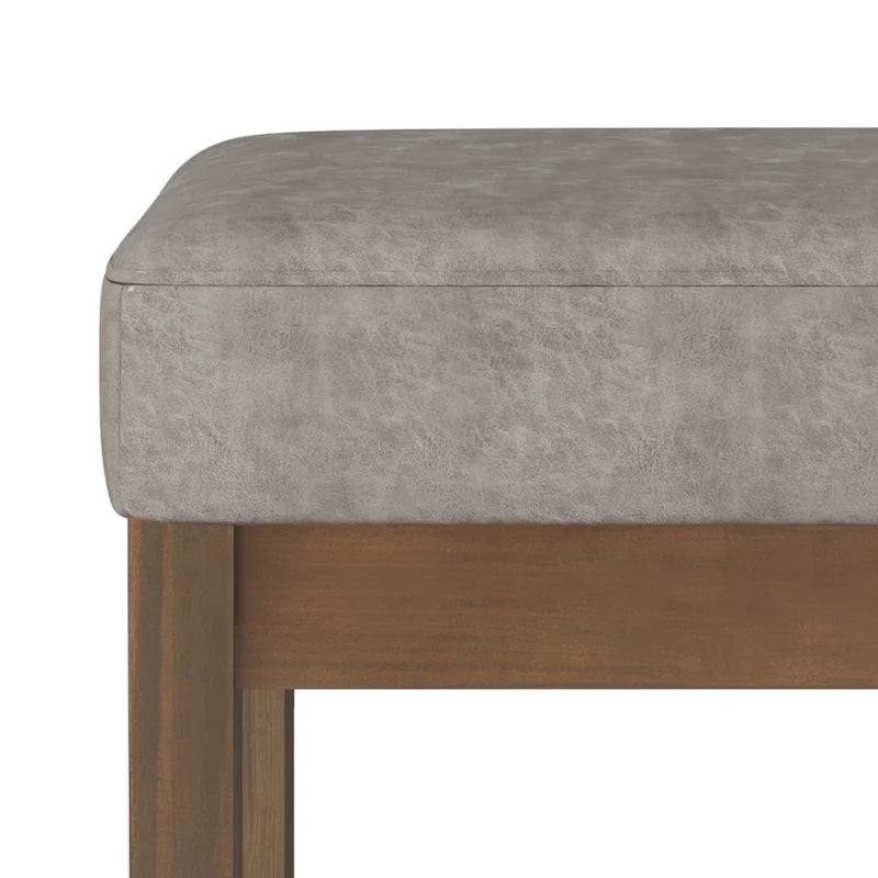 Panca ottomana rettangolare contemporanea larga 66 cm