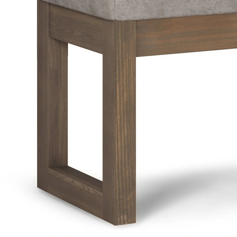 Panca ottomana rettangolare contemporanea larga 66 cm