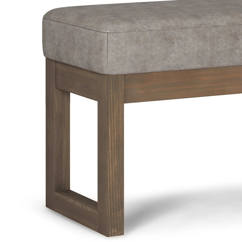 Panca ottomana rettangolare contemporanea larga 66 cm