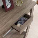 Tavolo a console curvo per ingresso