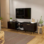 Credenza Porta TV Mobile TV 2 Ante Tavolino Bianco/Marrone