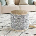 Pouf a cilindro Coastal da 18 pollici