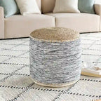 Pouf a cilindro Coastal da 18 pollici
