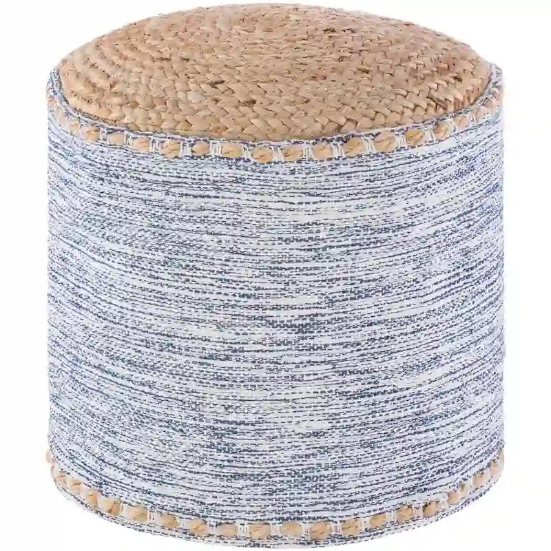 Pouf a cilindro Coastal da 18 pollici