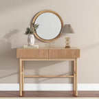 Solid Wood Console Table with 2-Drawer